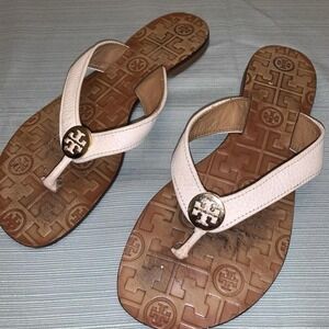 Tory Burch Thora Sandal Thong Style Sz 7 White